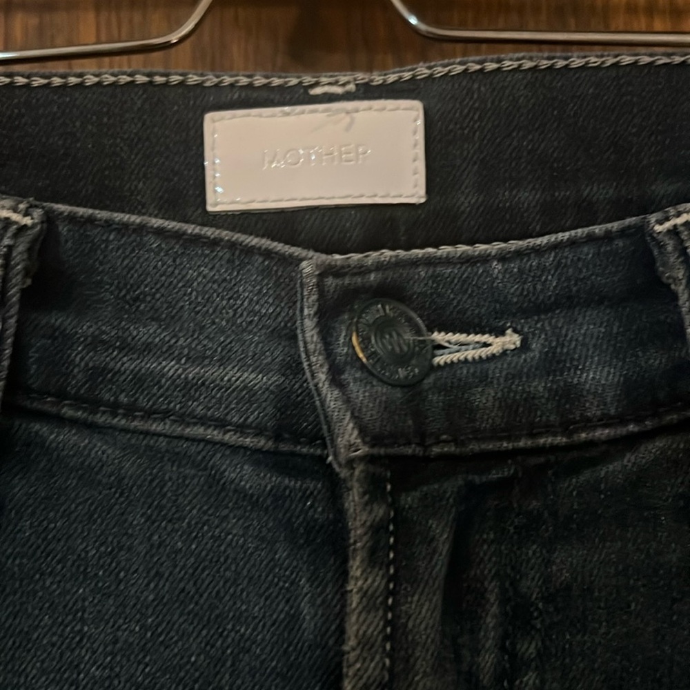 Mother dark vintage wash jeans
